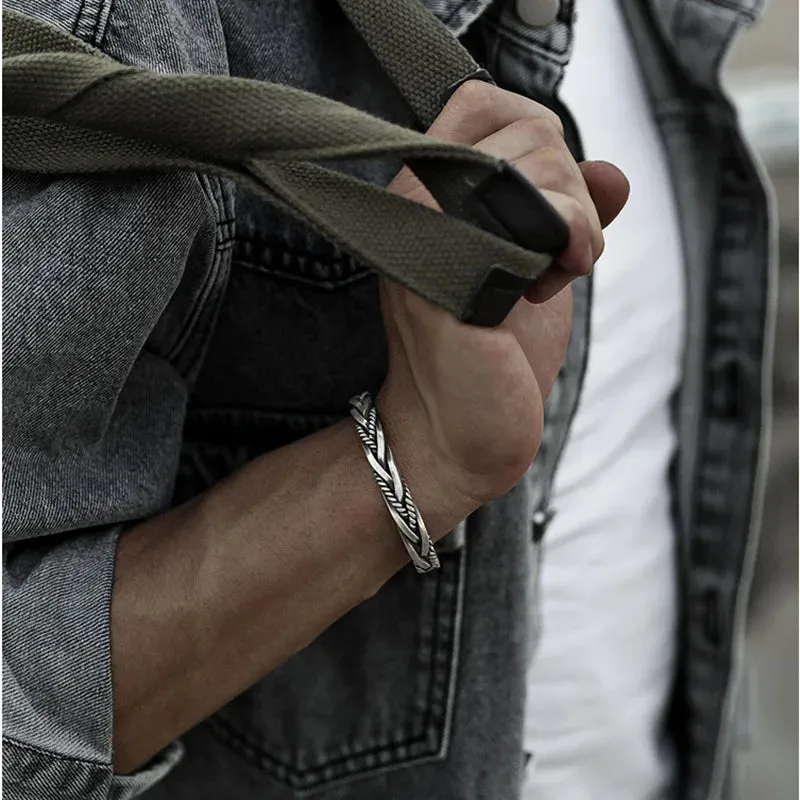 Titan Craft Twisted Sterling Cuff