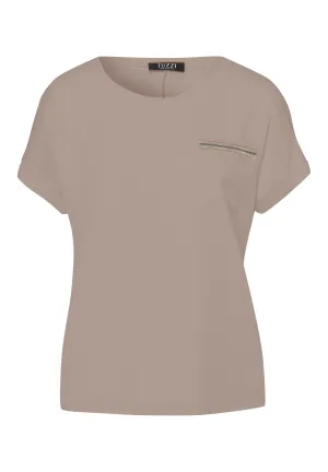 Tuzzi Dune Round Neck Short Sleeved Decorative Tshirt