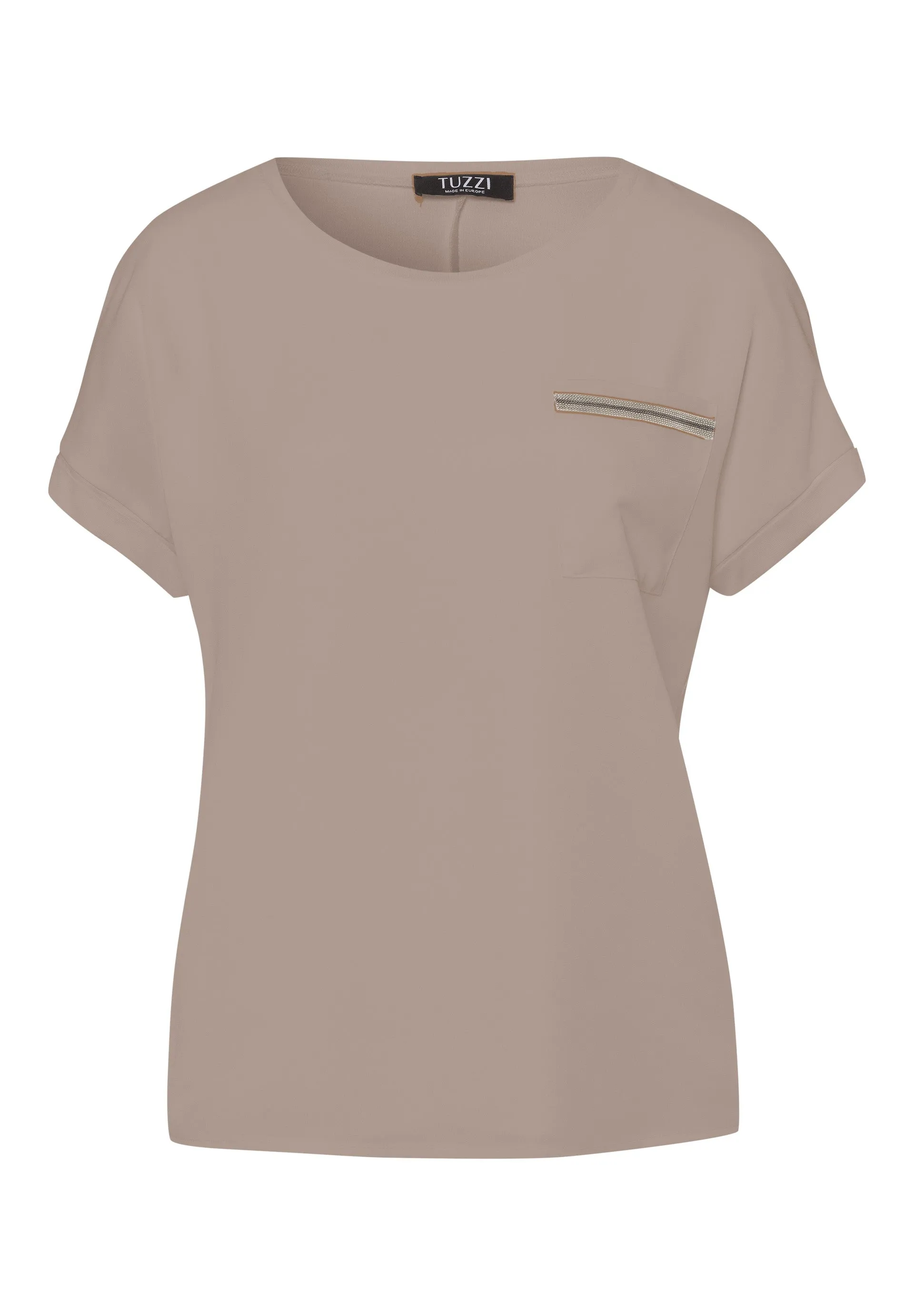 Tuzzi Dune Round Neck Short Sleeved Decorative Tshirt
