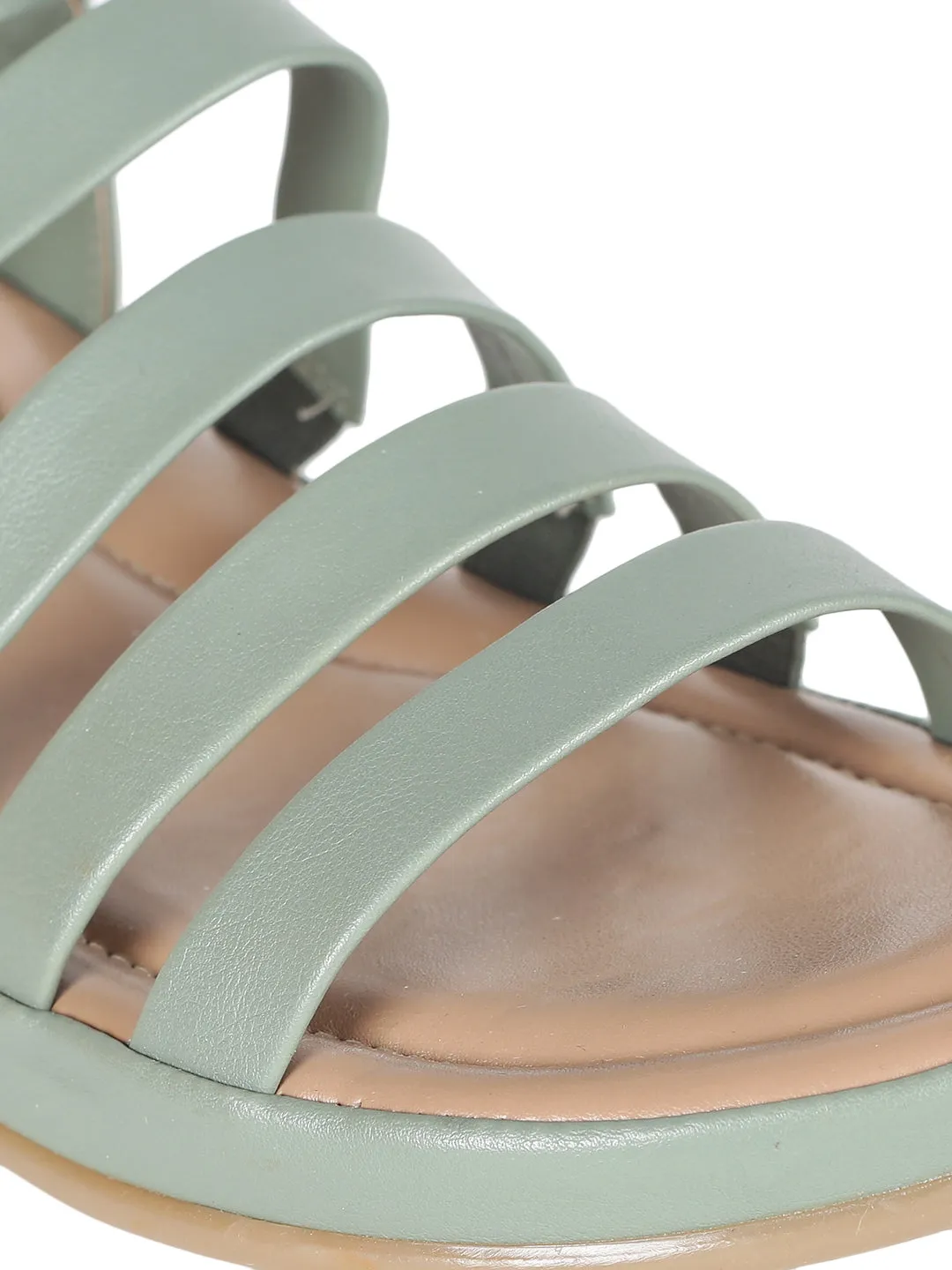 Vincenzo Olive Flats