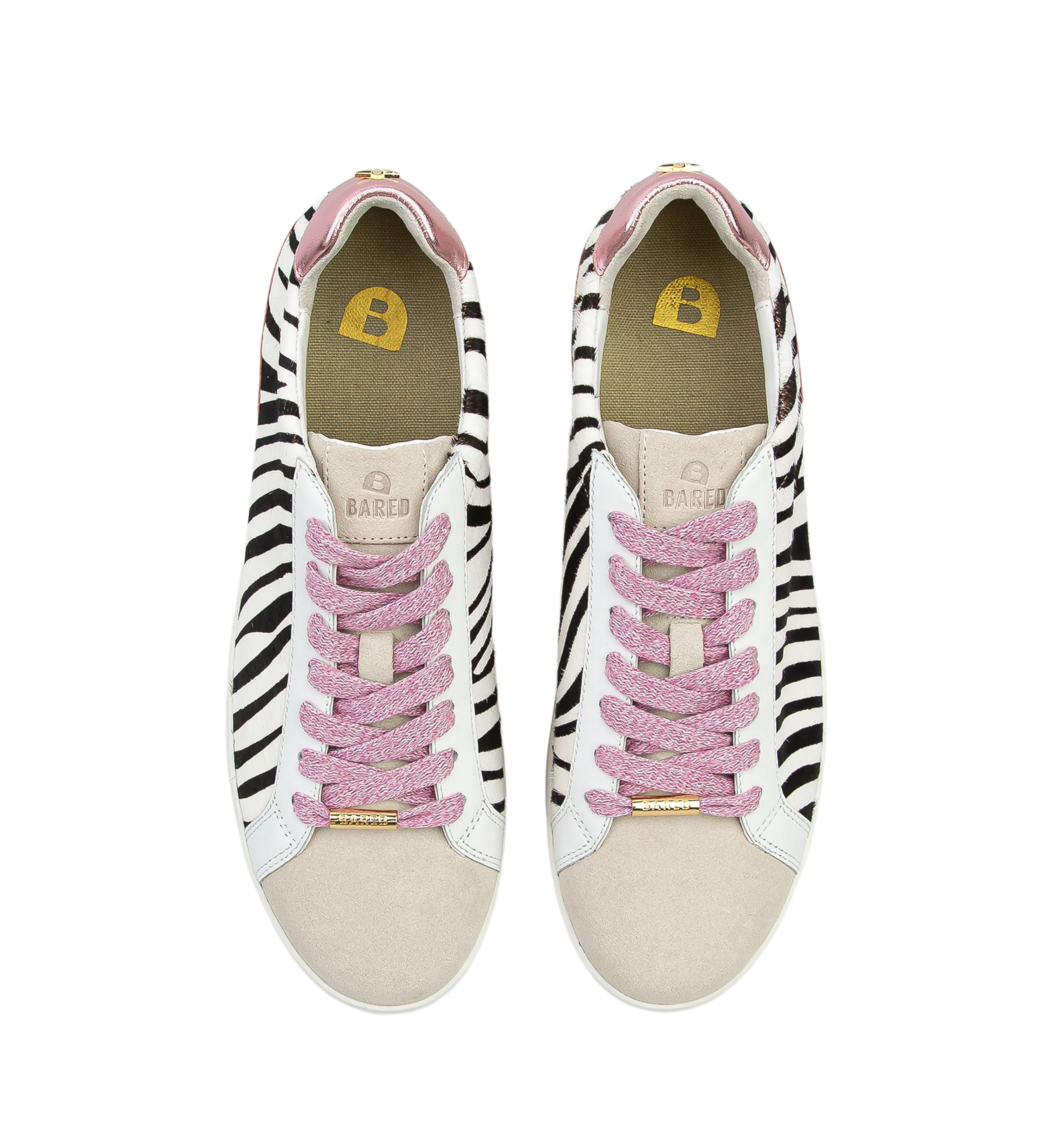 Whimbrel Zebra Print Leather Sneakers