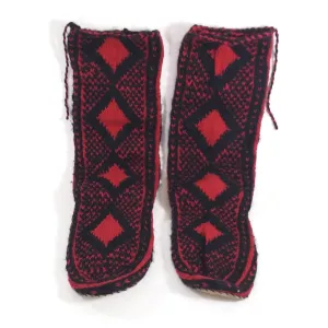 Women Crochet Knit Wool Slipper Boots Handmade House Shoes Indoor Booties
