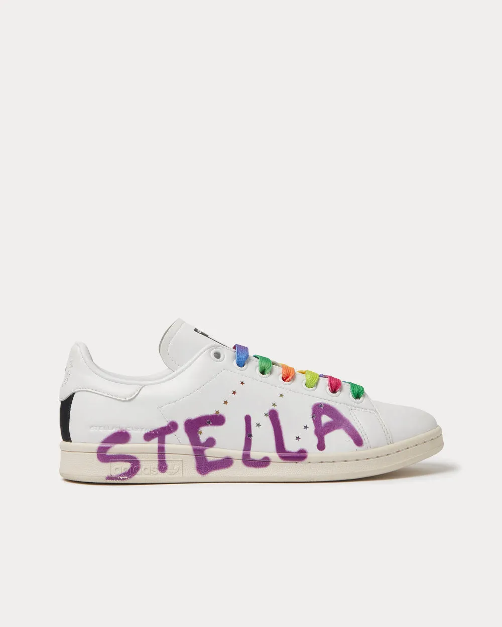 x Ed Curtis Vegan Stan Smith White / Purple Low Top Sneakers