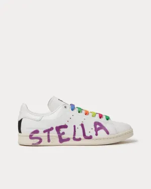 x Ed Curtis Vegan Stan Smith White / Purple Low Top Sneakers
