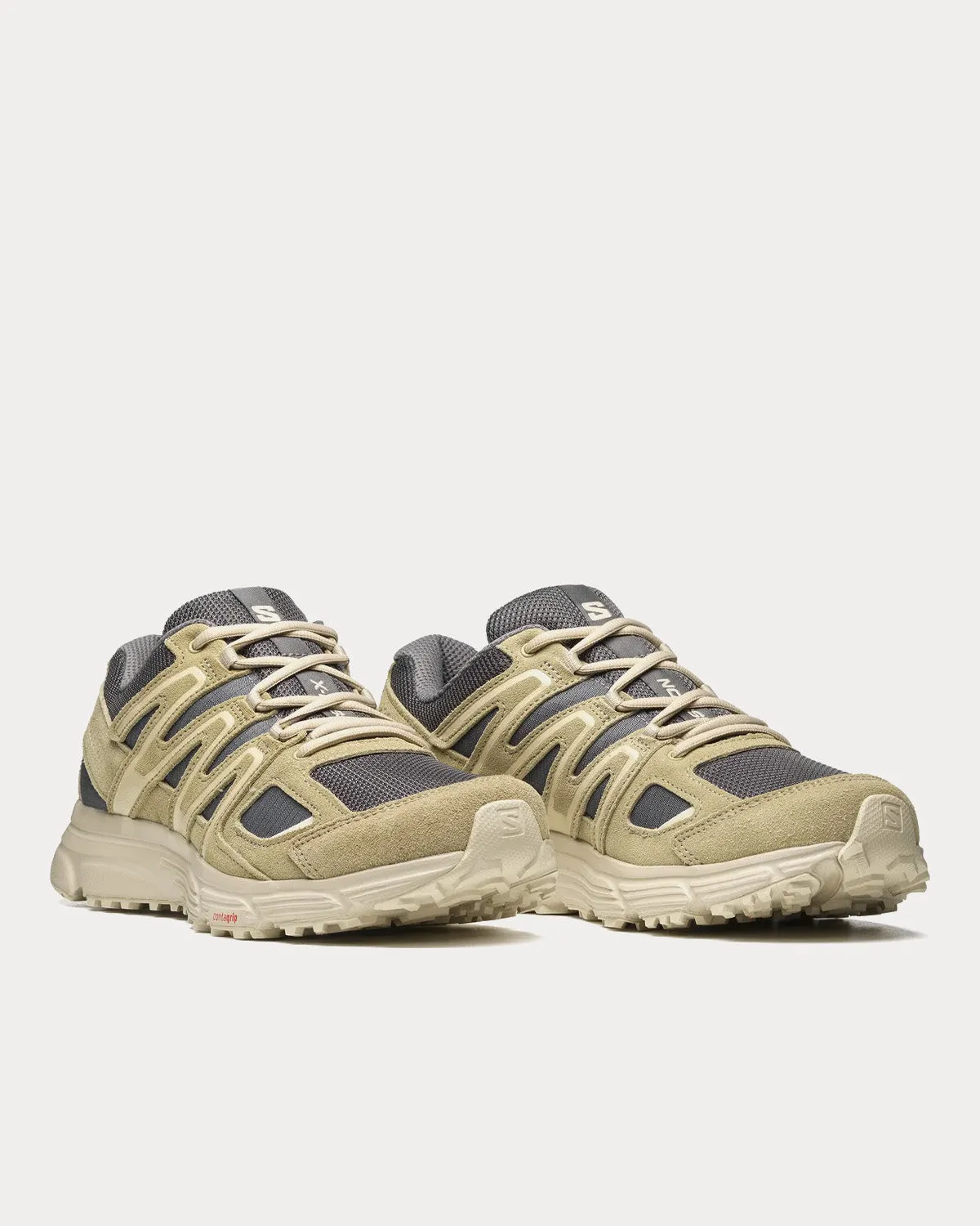 X-Mission 4 Suede Pewter / Moss Gray / Moth Low Top Sneakers